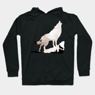 Winter in the land of wolves Hoodie